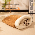 Flannel cat sleeping bag nest with PP cotton filling measuring 50x40cm