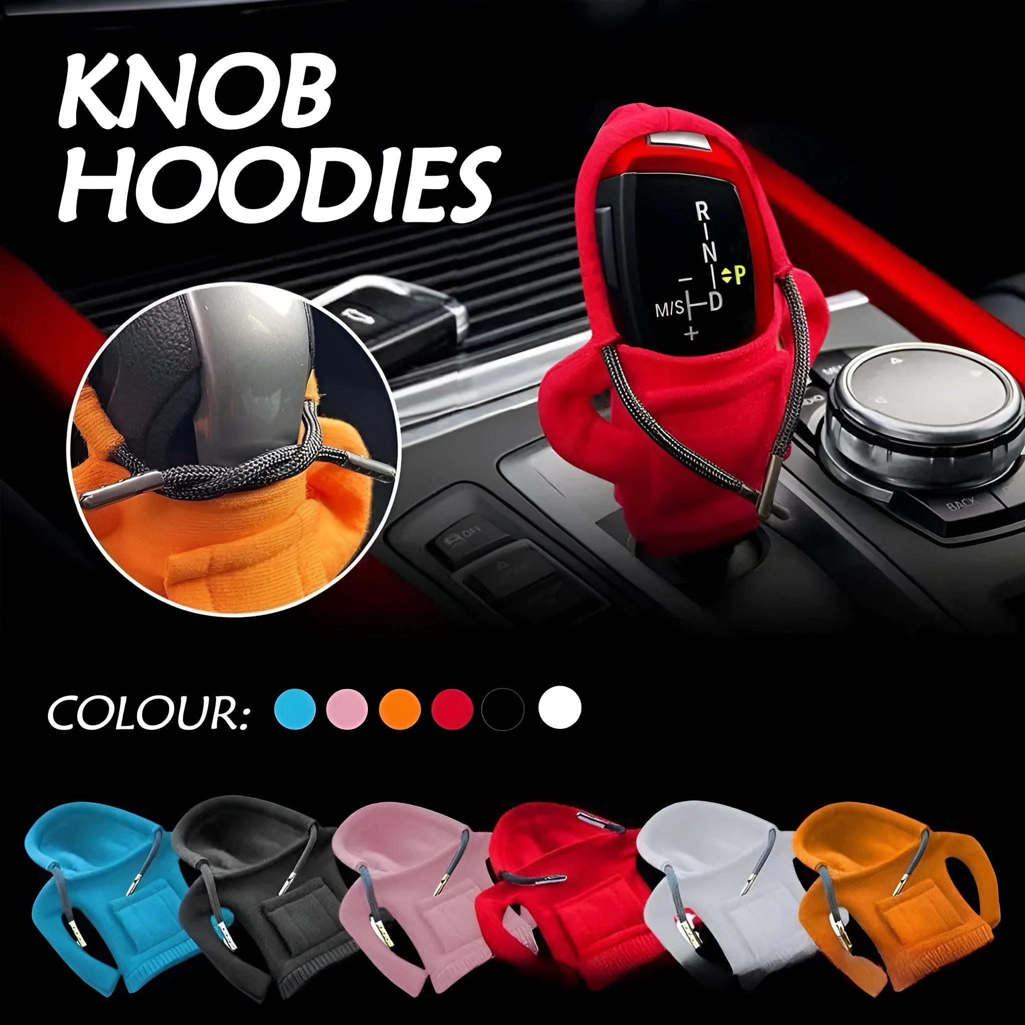Dutch velvet car gear knob and handbrake sleeve cover in multiple colour options