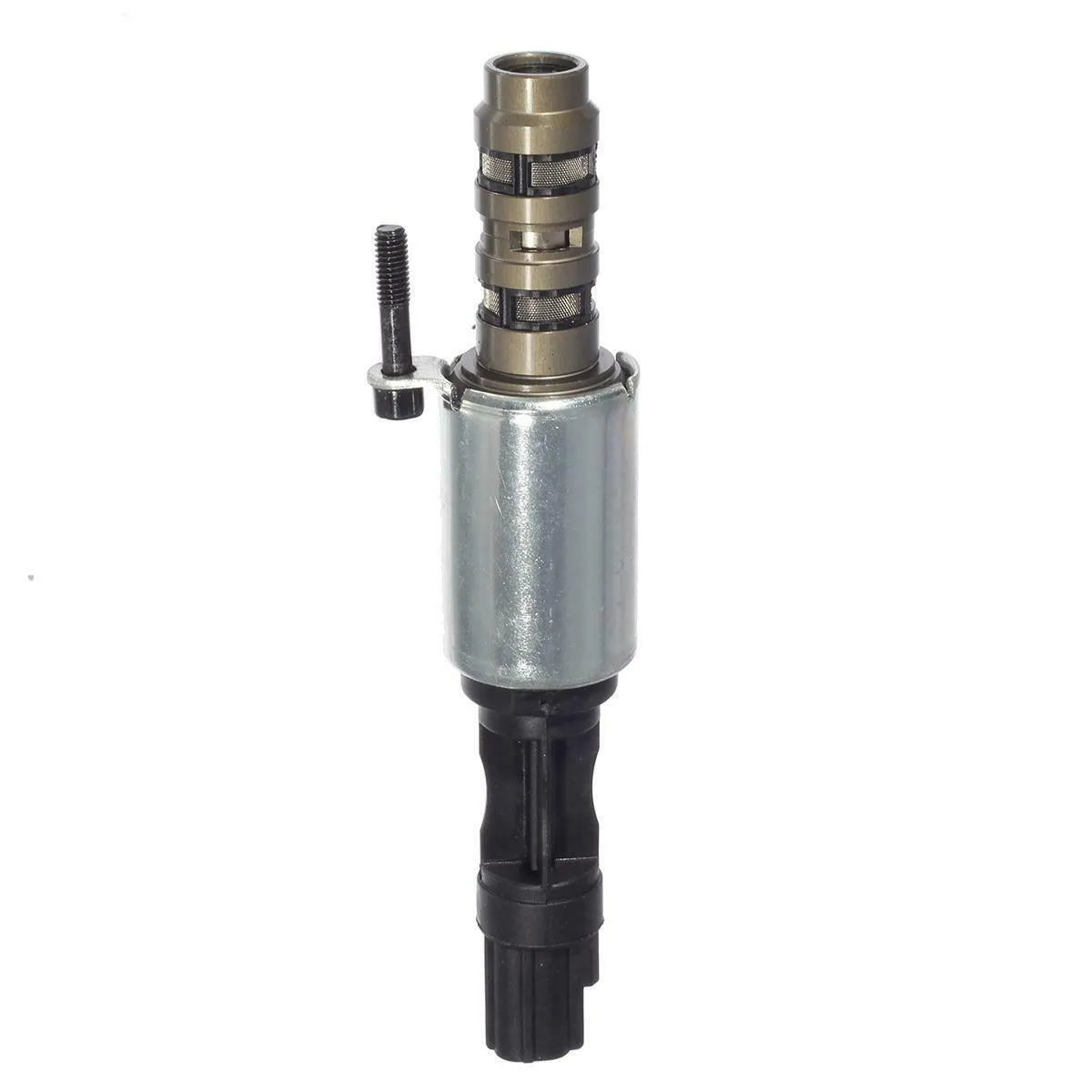 Ford automotive oil control valve VVT solenoid replacement part on white background