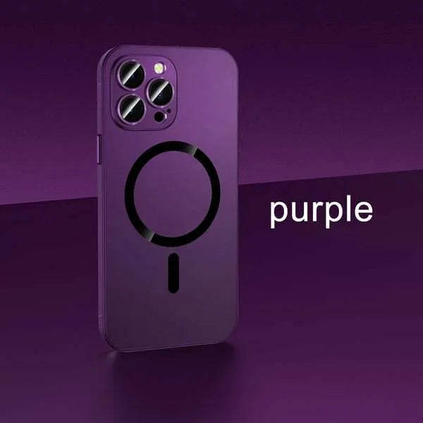 Aluminium alloy frame iPhone case with magnetic closure in five metallic colour options
