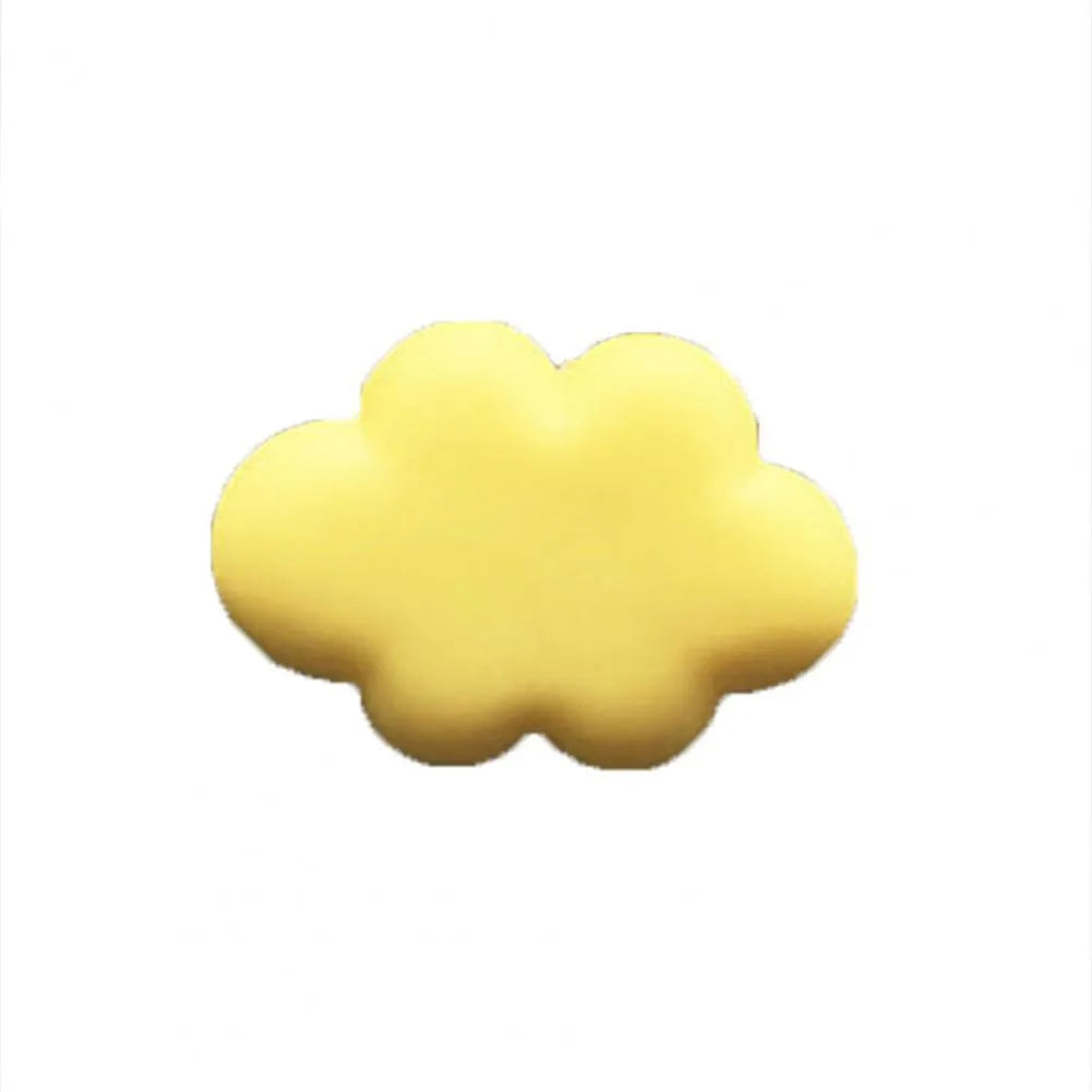 Resin car fragrance clip in pastel colours with cartoon cloud design for vent mounting