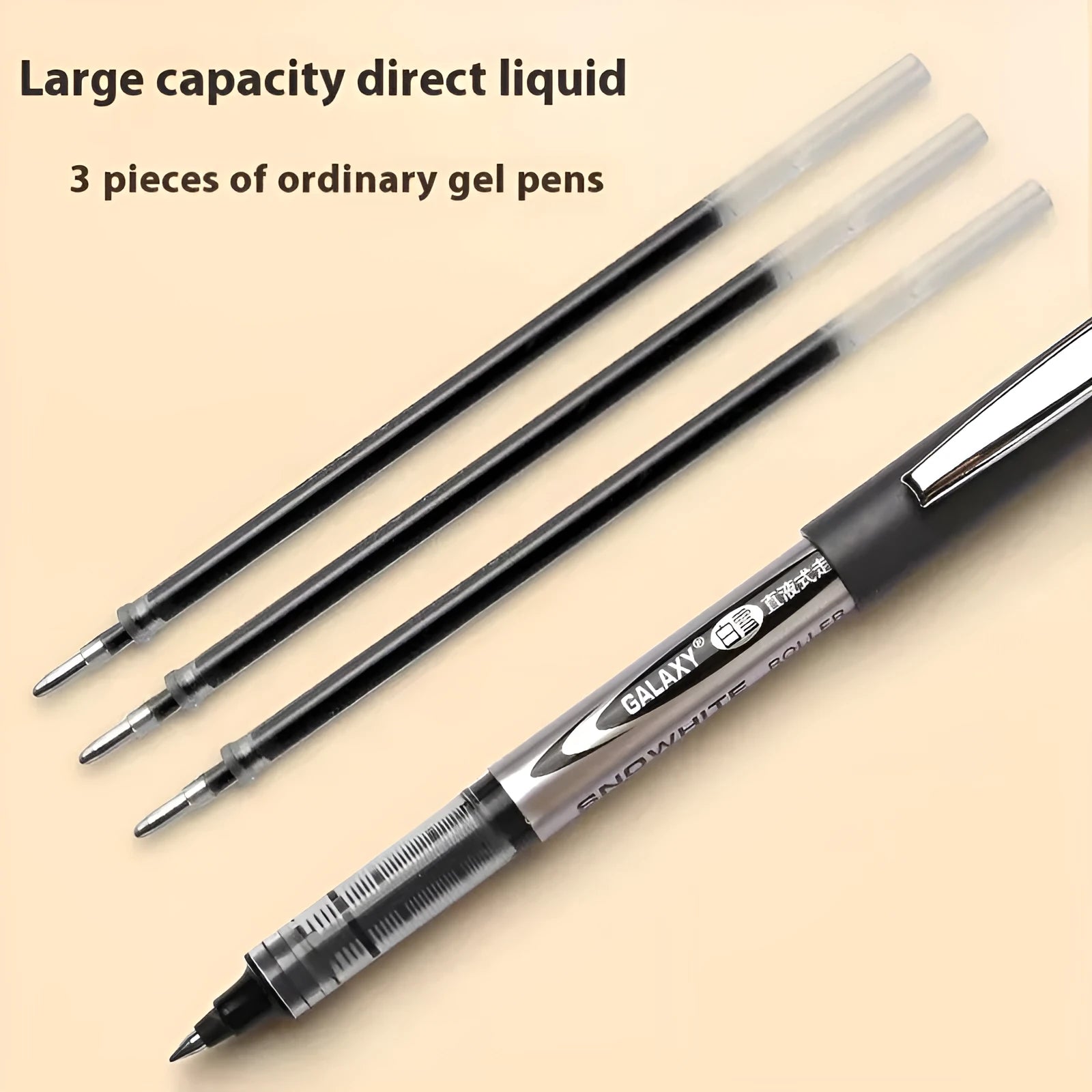 0.5mm water-based quick-drying signature pen in plastic shell with multiple colour options