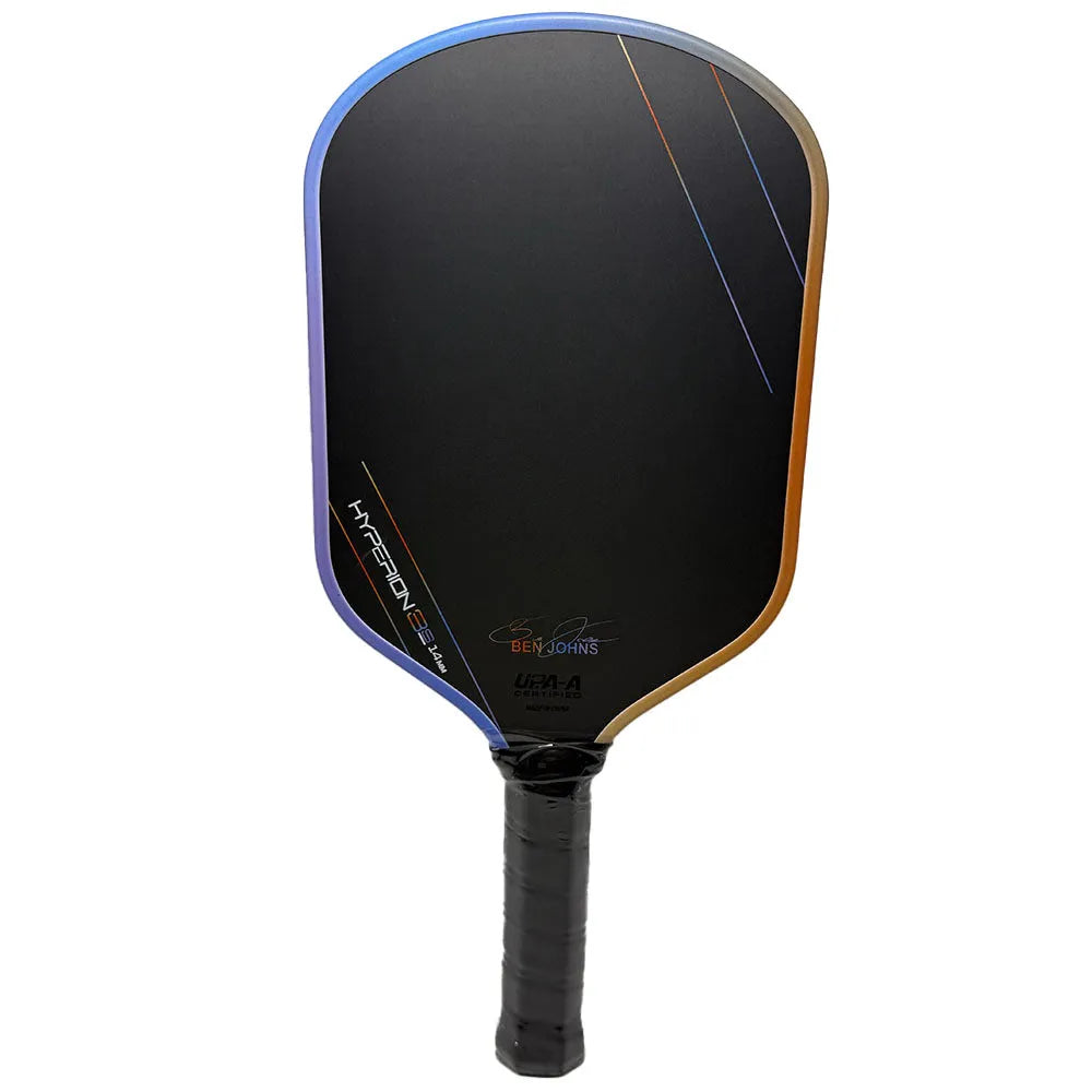 Aurora Multicolor Hyperion pickleball paddle with carbon fibre face and multicolour matte pattern