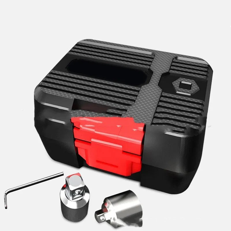 Digital torque meter with torque display head showing 1/2-inch drive and metal construction