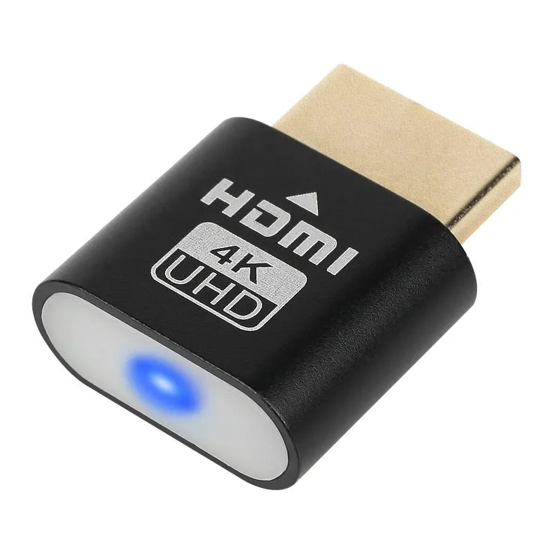 HDMI graphics card virtual display adapter with 26.5mm interface in multiple finish options