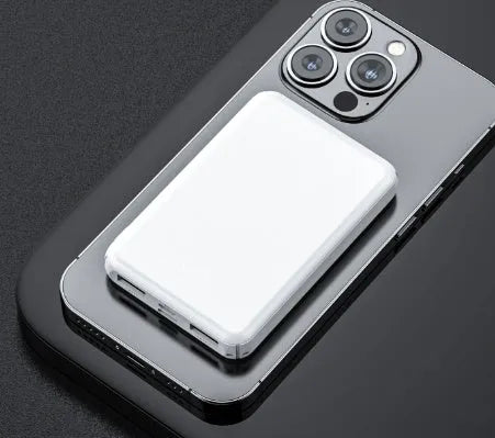 Black and white electric heating vest belt power bank with compact rectangular design