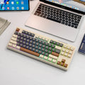 Free Wolf M87 wireless Bluetooth dual-mode mechanical feeling keyboard in blueberry colour