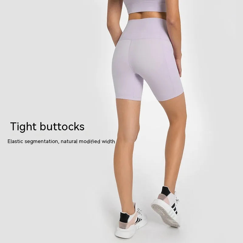 Women's sports shorts in cotton blend fabric with super stretch functionality