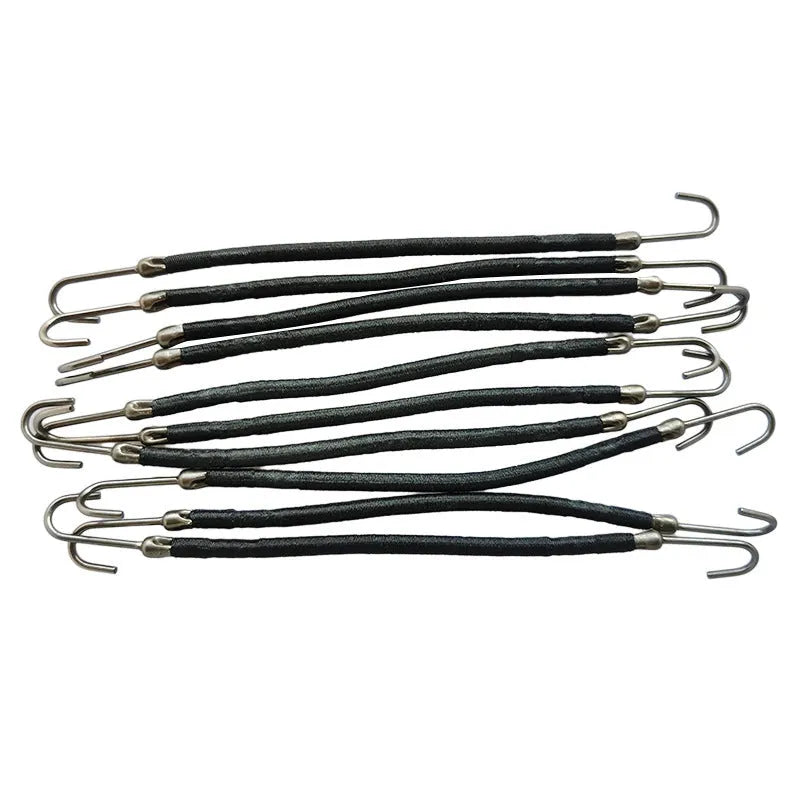 Metal double hook hair tools for wigs in black, dark brown and light brown colour options
