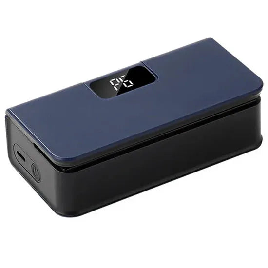 Small portable mini sealing machine for plastic bags in blue and white colour options