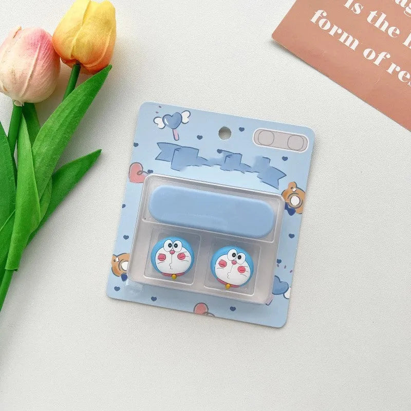 Plastic cartoon-design magnetic data cable fixer for desktop organisation in assorted colours