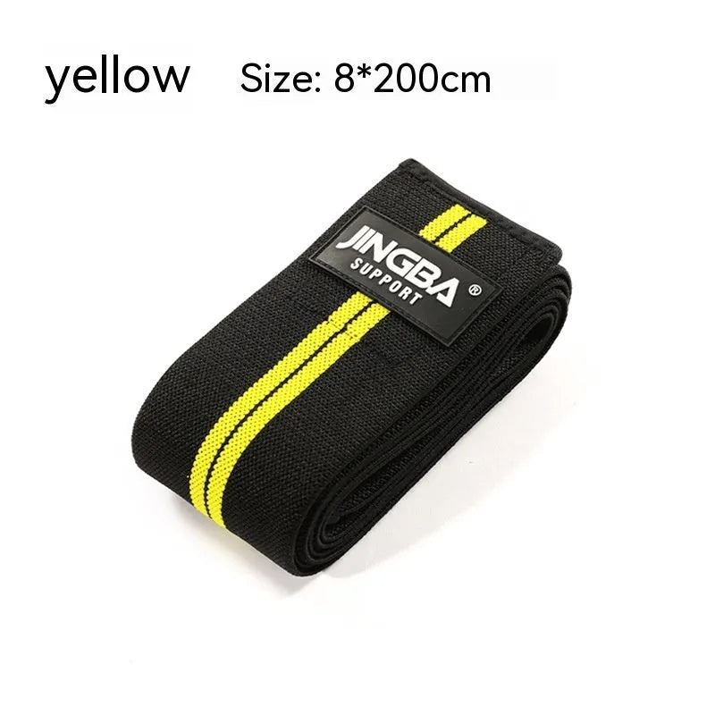 Adjustable adult sports knee pad in blue grey red or yellow for weightlifting cycling and fitness training