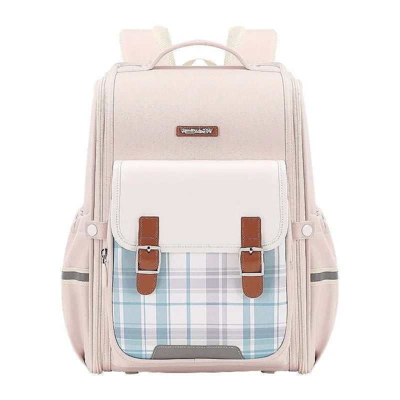 Student school backpack in Oxford cloth with multiple colour and size options for Grade 5-6