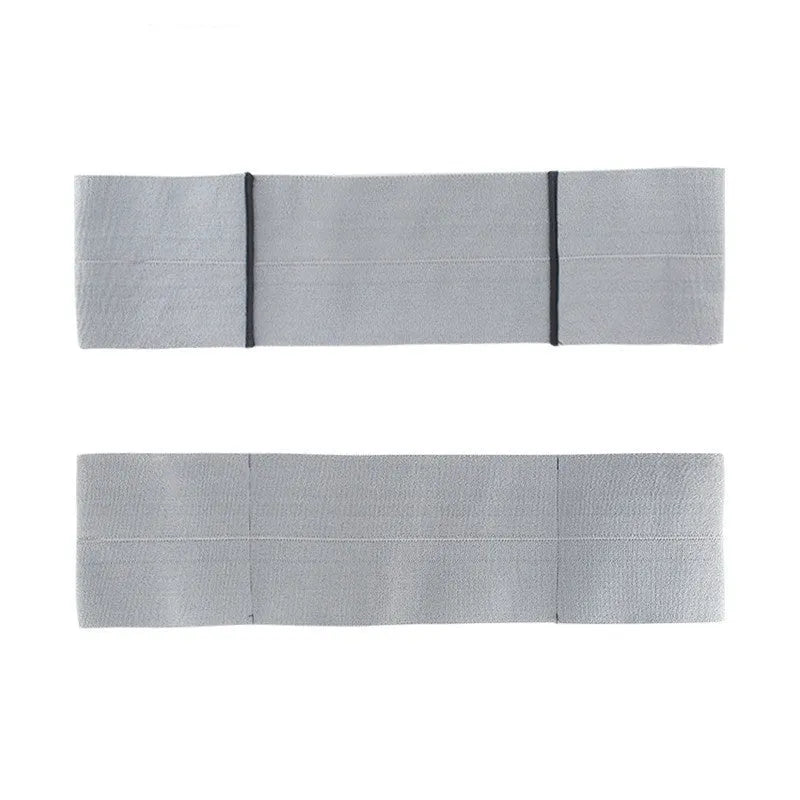 Elastic elbow bandage for fitness and boxing support in black, blue, gray, and red colours.