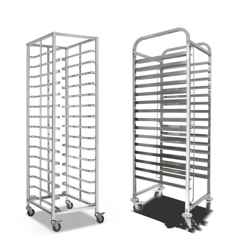 Stainless steel six-layer baking tray rack with lock for 40x60 cm sheets