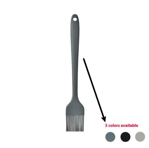 12-piece silicone kitchenware set with rotating storage bucket in black, including spatula, spoons and cooking utensils