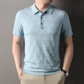 Men's thin ice silk short sleeve T-shirt in lyocell fabric, showing quick-dry properties and colour options