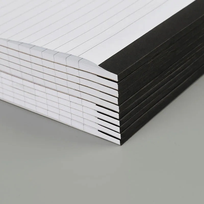 A4 tearable notebook with grid-patterned pages for meeting minutes