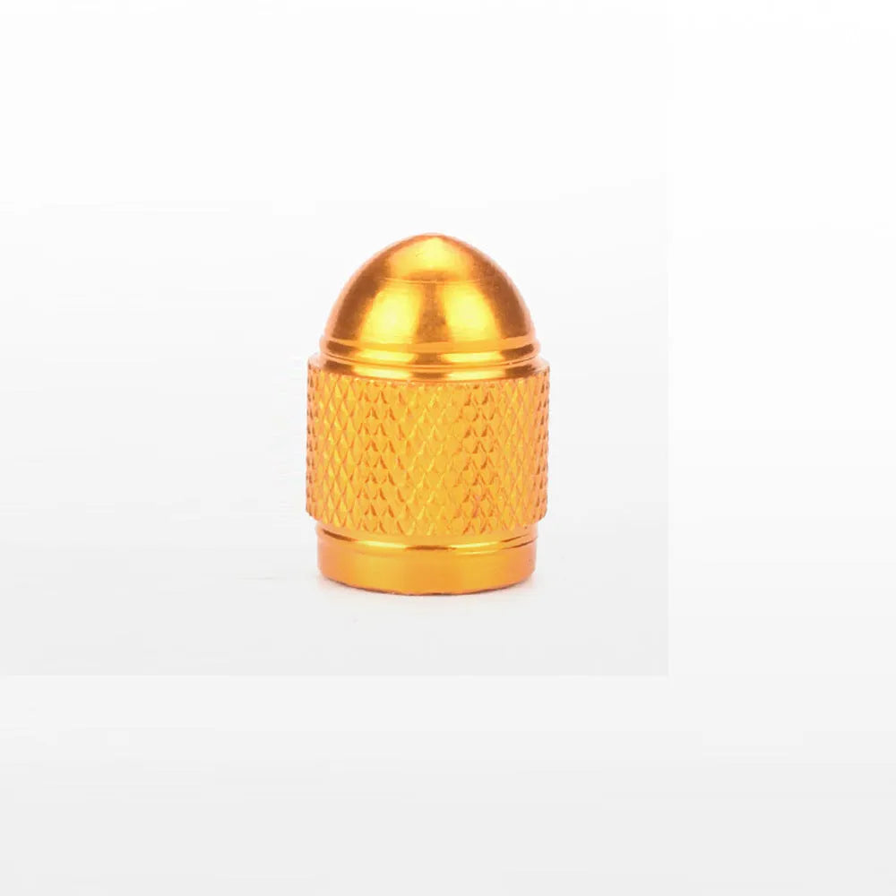 Aluminium alloy mountain bike tyre valve cap in five colour options
