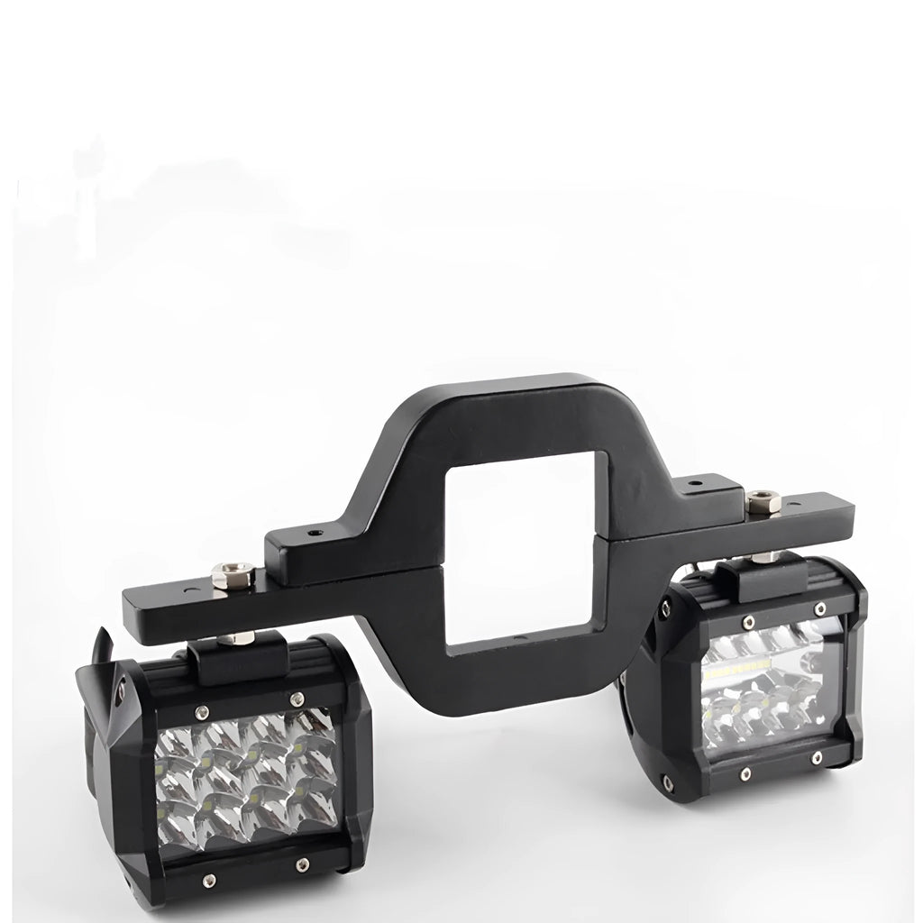 Black metal off-road vehicle trailer hook lamp holder mounting bracket
