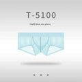 Men's ice silk seamless underwear in low waist design showing ultra-thin nylon fabric