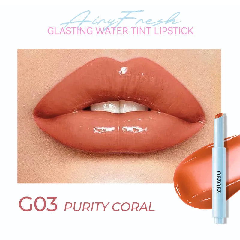 Waterproof moisturising lipstick in six colour variants Z0033-G01 to Z0033-G06, 1.8g net content.