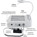 White four-in-one nail polishing machine with vacuum cleaner, US and European voltage options