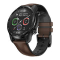 Ticwatch Pro X 47mm black smartwatch with round AMOLED display showing fitness stats.