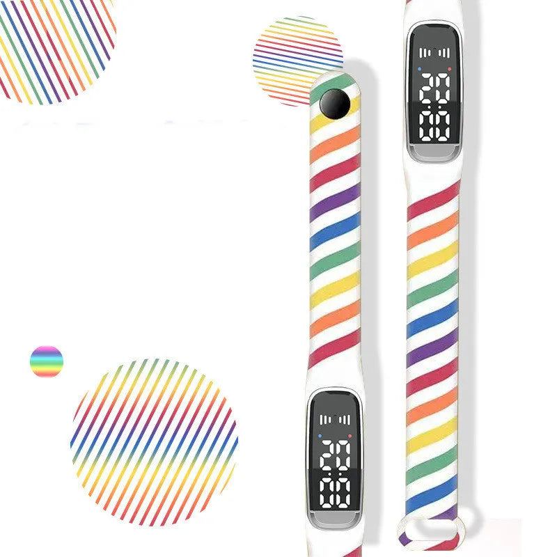 Ultrasonic mosquito repellent bracelet in black colour showing USB charging port and wristband design